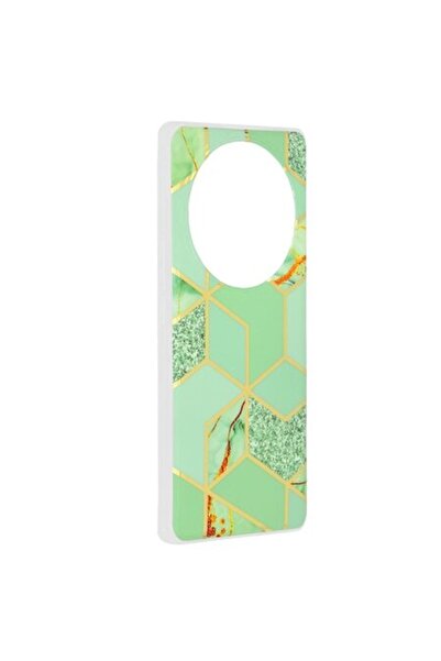 Rao Carcasă compatibilă cu Honor Magic5 Lite, Premium Grip, seria Marble, V66, plastic, verde intens