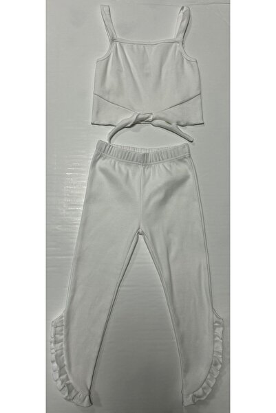 Markasız ucuz Girl's Strap Tights 2 Piece Set