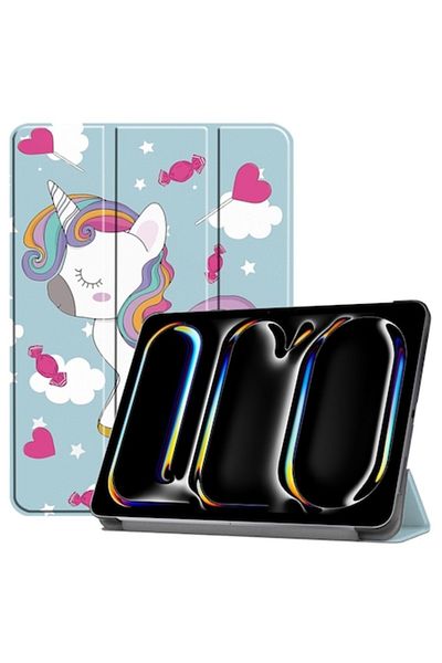 Rao Compatible case for iPad Pro 11 2024, FoldPro, M3, Nano Fiber, Unicorn