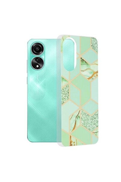 Rao Husa compatibila cu Oppo A78 4G, Premium Grip, Marble Series, M43, Plasti...