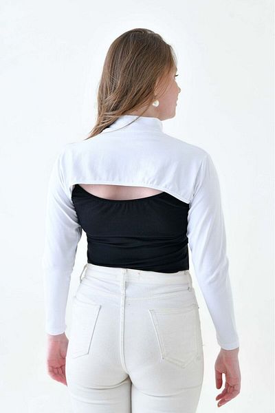 ALDAİR Neck Collar Sleeve White