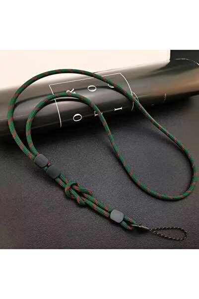Choice7 سلسلة تعليق طويلة الرقبة باللون الأخضر منسوجة يدويًا لهاتف محمول قوي وقابل للتعديل بطول مزدوج الاستخدام