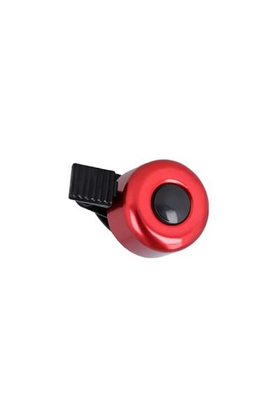 Rao Mini clopotel mecanic pentru bicicleta, dimensiune 3cm, din aluminiu, culoare rosie