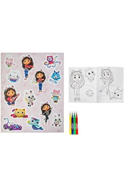 Rao Set de creatie pentru copii cu fise de colorat, carioci si autocolante, p...