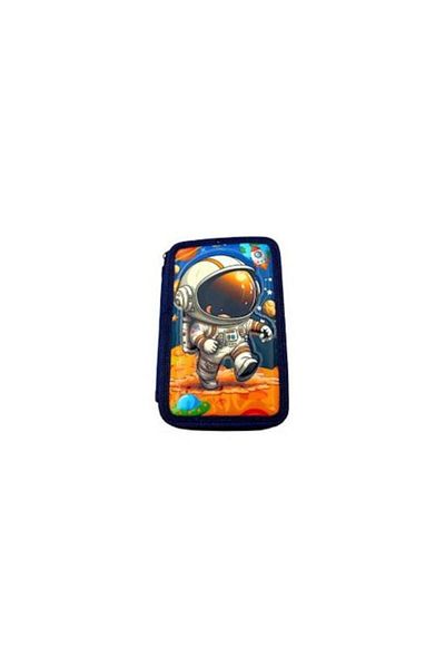 Disneey School Pencil Case with 2 Zippers, Dream Works, Unfilled, 20x14cm, Astronaut