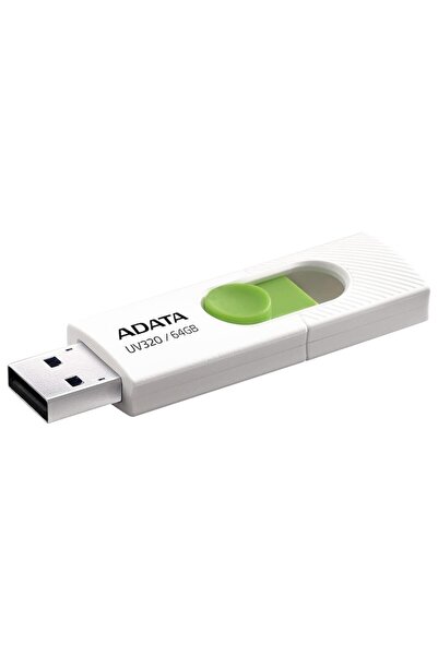 Adata Stick de Memorie 64GB, M21, Policarbonat, White/Green