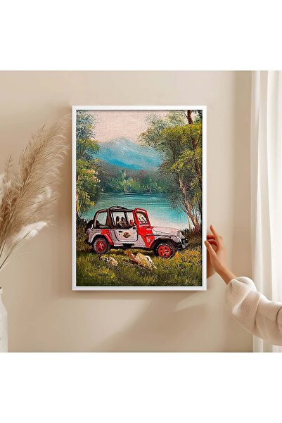 HOMEPACK Wooden Frame Painting Framed Poster Art Wall Decor Tk/1486