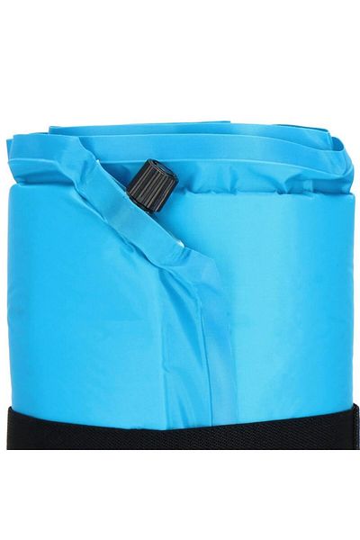 Mercaton Self-inflating camping mattress, polyester and PU foam, blue, 180&#215;50 cm,