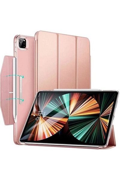 Rao Compatible case for iPad Pro 12.9 2021/2022 - ESR Ascend Trifold, Leather, Rose