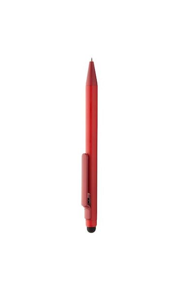 Rao Stilou universal cu vârf și clip, plastic, roșu