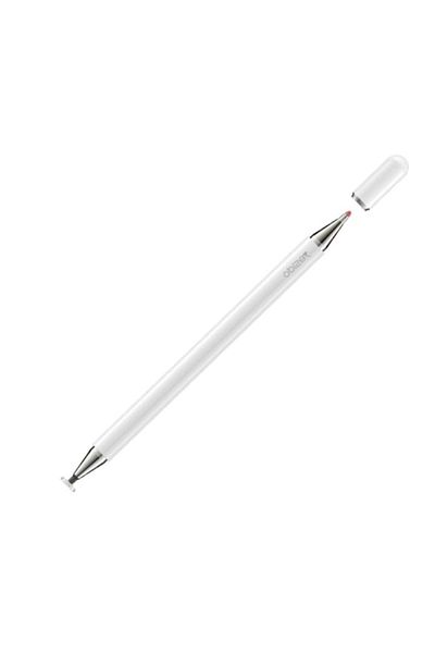 Rao Stylus pen capacitiv pasiv, cu doua capete de utilizare, universal, culoare alba