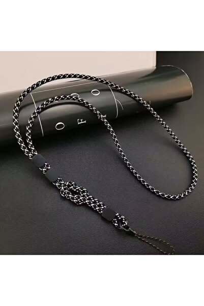 Choice5 سلسلة تعليق طويلة الرقبة باللون الأسود، حبل تعليق للهاتف المحمول منسو...