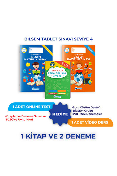 Teknookul Yayınları BİLSEM TABLET SINAVI SEVİYE 4
