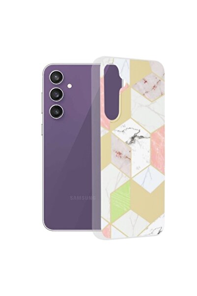 Rao Husa compatibila cu Samsung Galaxy S23 FE, Marble Series, Z65, Plastic, Mov Hex