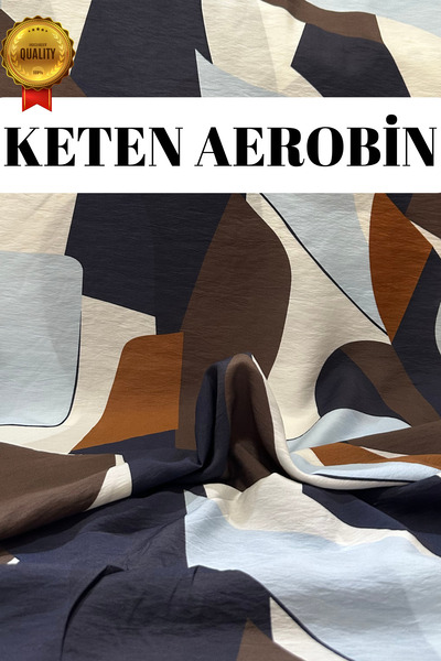 kumaş sarayı Rahat Kalıplar İçin Hafif Aerobin Keten Kumaş – Esnek, Nefes Ala...