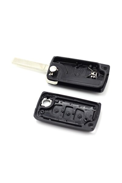 Primlife Citroen / Peugeot 307 Carcasa Tip Cheie Briceag cu 3 Butoane, Lama Va2sh3 cu Suport Baterie