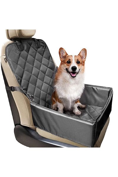 Flippy Transportor auto pentru animale de companie cu scaun și centură de siguranță, 45x43x60cm, gri