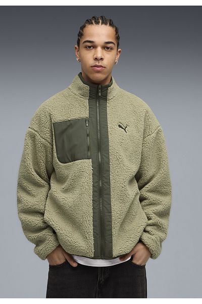 Puma Ανδρικό μπουφάν Sherpa με διπλή ύφανση και υβριδικό σχέδιο