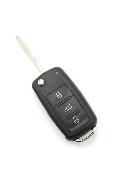 Primlife Volkswagen Flip Key Case with 3 Buttons, 2010+ (mk6)