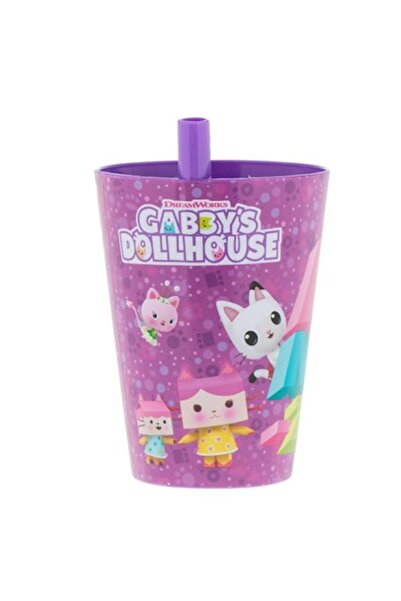 Rao Κύπελλο με μη αποσπώμενο καλαμάκι, σχέδιο Gabby's Dollhouse, 230 ml, πλασ...