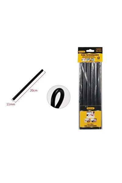 Bossram Черни силиконови пръчици, диаметър 11 мм, 6 бр., за апликатор за лепило