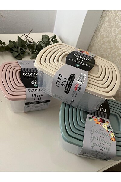 ByMisa Store 6-Piece Rectangular Food Safe Storage Container Refrigerator Organizer