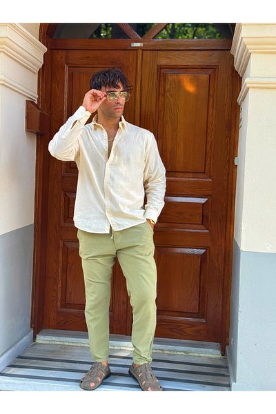 laqa Flamli Crop Waist Oversize Shirt