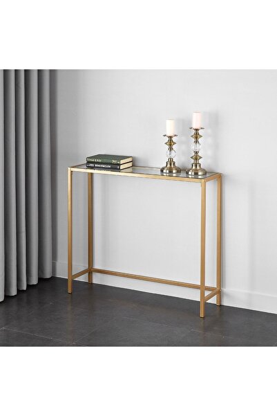 Hitit Dekorasyon Ale Gold Metal Cam Tasarım Dresuar Konsol