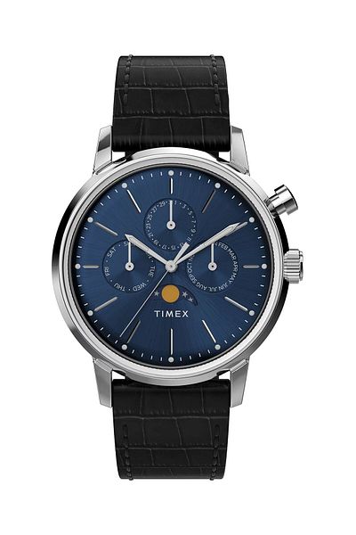 Timex Ceas bărbătesc albastru cu cuarț, Ronda 1032, durată de viață a bateriei - 63 de luni