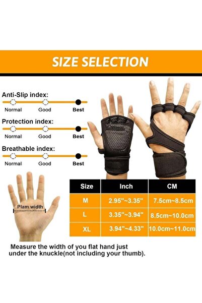 fulina Gym Workout Gloves Cross Weight Lifting Gloves with Built in Wrist Wrap Support for Men and Women