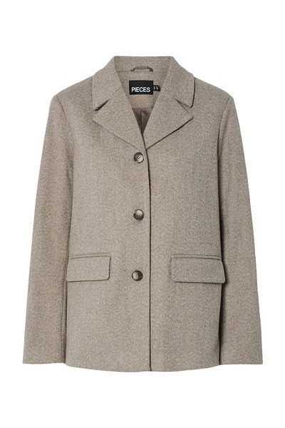 PIECES PCBIANCA LS BLAZER ΜΠΥΡΑ NOOS