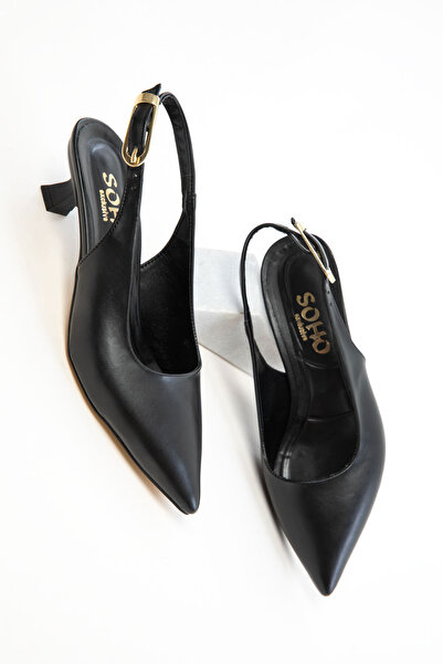 SOHO Black Women's Classic Heeled Shoes 20618