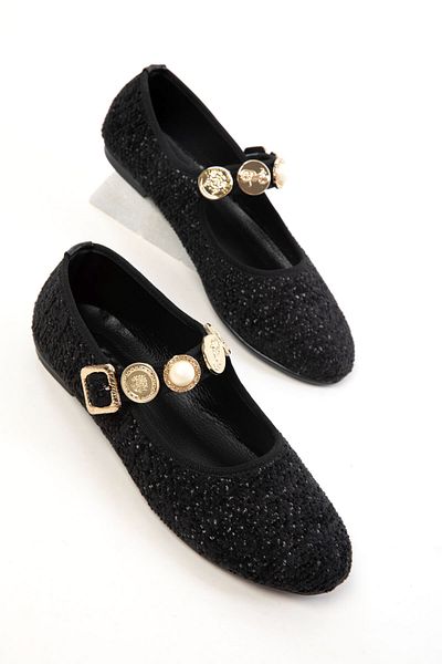 SOHO Balerina de damă negru-negru 20756