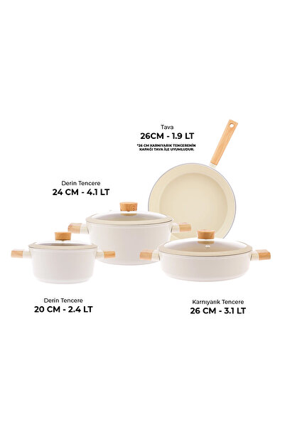 Emsan Swiss Crystal 7 Parça Tencere Seti