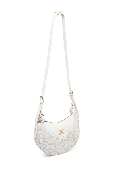 Pierre Cardin Monogram Weiße Damen Crossbody Tasche 05PO25Y2517