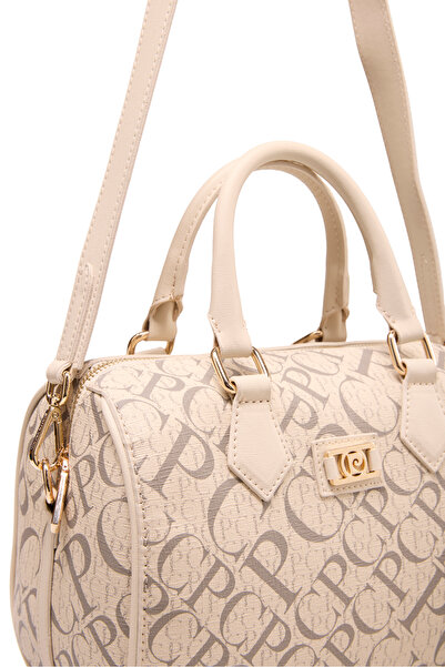 Pierre Cardin Monogram Beige Damen-Umhängetasche 05PO25Y2521