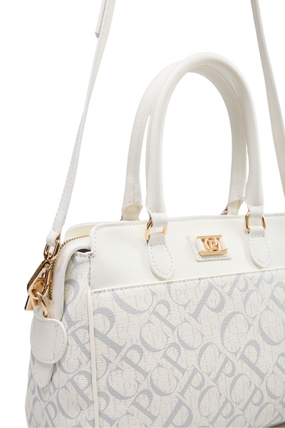 Pierre Cardin Monogram White Women's Shoulder Bag 05Po25Y2520
