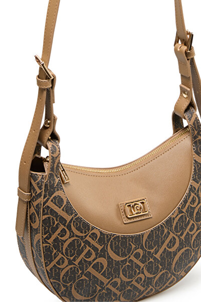 Pierre Cardin Monogram Kaffee Damen Umhängetasche 05PO25Y2517