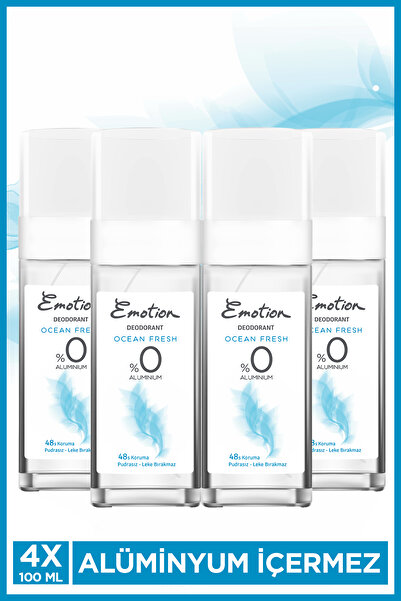 Emotion Ocean Fresh Pump Sprey Kadın Deodorant 4x100 Ml