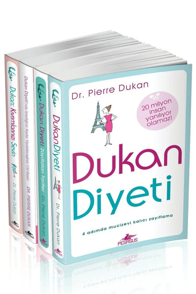 Pegasus Yayınları Dukan Diyeti Takım Seti (4 Kitap) – Kalıcı Zayıflama ve Sağ...
