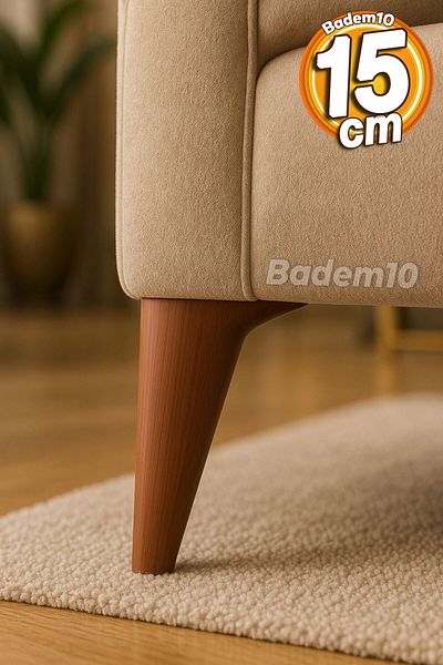 Badem10 Model din lemn de lux 15 cm Mobilier Canapea Fotoliu Unitate TV Riser Upgrade Picior Picioare