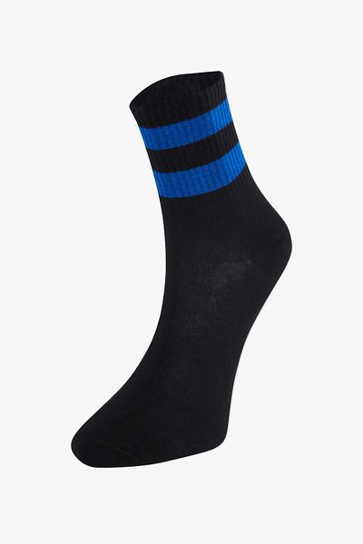 Tudors Șosete de tenis unisex cu dungi cu modele de colegiu