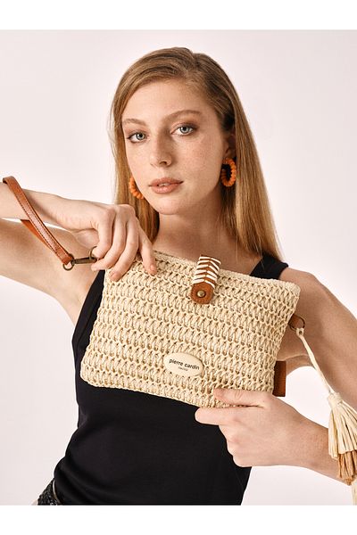 Pierre Cardin Μπεζ Γυναικεία Τσάντα Portfolio&Clutch 05PO25Y3521