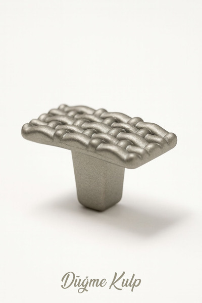 Badem10 Hasır Düğme Mobilya Mutfak Çekmece Dolap Dolabı Kapak Kulpu Kulpları Kulbu Saten Metal Kulp