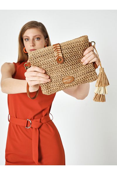 Pierre Cardin Tan γυναικεία τσάντα Portfolio&Clutch 05PO25Y3521