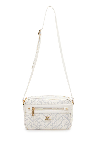 Pierre Cardin Monogram Beyaz Kadın Çapraz Omuz Çantası 05PO25Y2514