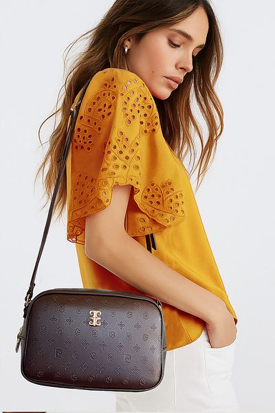 Pierre Cardin Floater Light Brown Women's Crossbody Bag