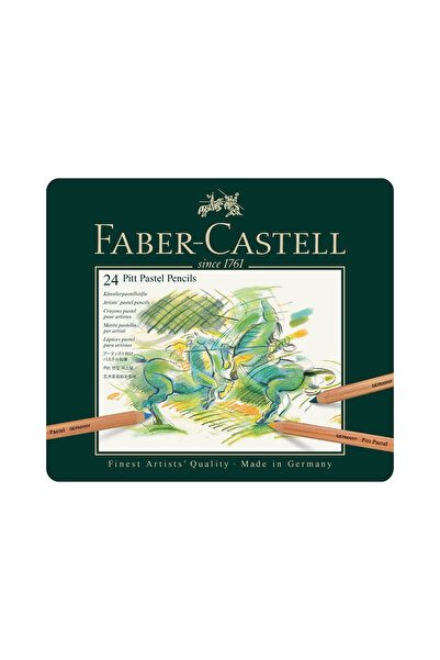 Faber Castell Pitt Pastel Boya Kalemi 24'lü,Solmaya Dayanıklı Mürekkep,Yüksek Pigmentli, 4.3 mm Uç