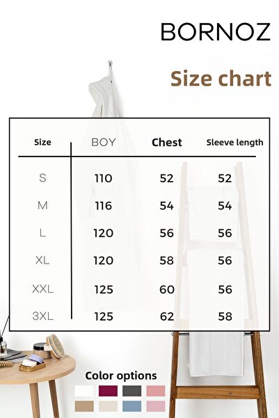 Soley |   Μίνερβα |   Μπουρνούζι Unisex από 100% βαμβάκι για γυναίκες / άνδρες