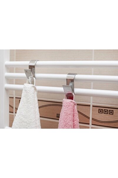 Prima Nova 4-Piece Towel Radiator Hanger Chrome Look Plastic